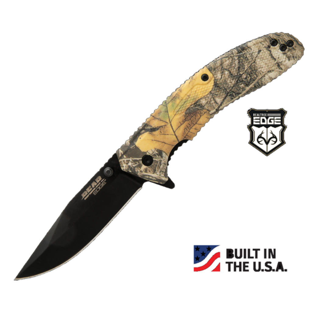 BEAR & SON CAMO SIDELINER KNIFE 61119